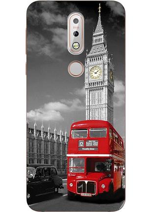 Бампер силіконовий чохол для nokia 7.1 з картинкою лондон