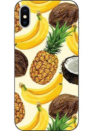 Силіконовий чохол бампер для iphone xs з картинкою фрукти
