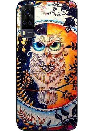 Оригінальний чохол для vivo y31 з картинкою сова