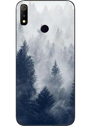 Силіконовий чохол бампер для realme 3 з картинкою ліс