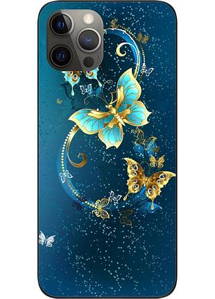 Чохол силіконовий для iphone 12 pro з картинкою метелики