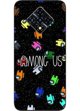 Силіконовий чохол з картинкою для infinix zero 8 among us у космосі