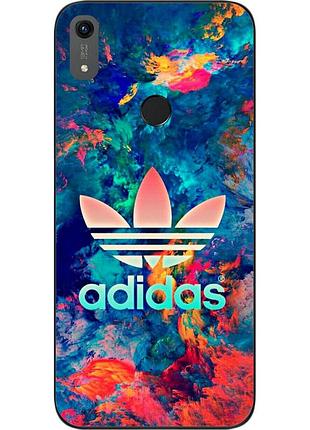 Силиконовый чехол для huawei honor 8a с картинкой adidas