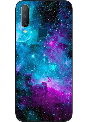 Чохол силіконовий для vivo y15 з картинкою космос