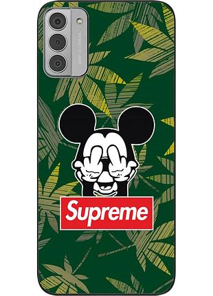 Оригинальный чехол epik для nokia g42 с картинкой микки supreme