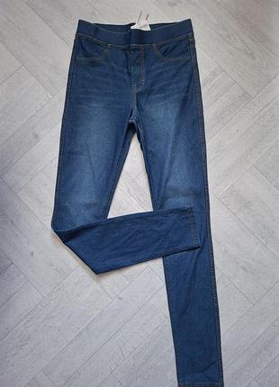 Нові сині джинси джегінси h&m з утяжкою, р. 152 (11-12 років)