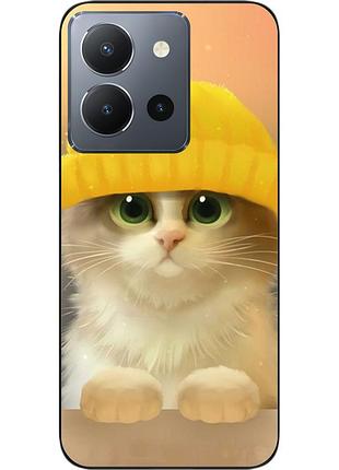 Силіконовий чохол epik для vivo y36 з картинкою кіт
