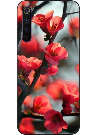 Чохол силіконовий для realme 6 pro з картинкою сакура