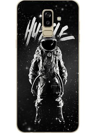Чехол для samsung j810f galaxy j8 2018 с картинкой космонавт hustle