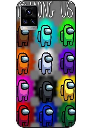 Силиконовый чехол с картинкой для vivo v20 among us яркий среди нас