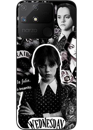 Силіконовий чохол epik для realme narzo 50a з картинкою wednesdey