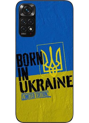 Силиконовый чехол для xiaomi redmi note 11 / note 11s с картинкой рожден в украине