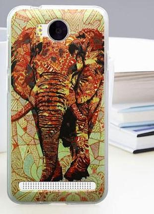 Оригинальный чехол для huawei y3 ii с картинкой красный слон