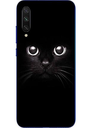 Бампер силиконовый чехол для xiaomi mi a3 с картинкой мордочка