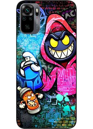Силіконовий чохол бампер epik для xiaomi redmi note 10s з картинкою художник графіті