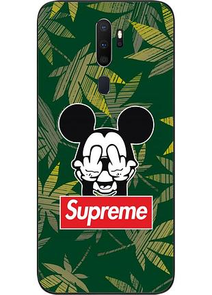 Силіконовий чохол для oppo a9 2020 з картинкою міккі supreme