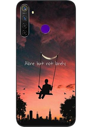 Чохол силіконовий для realme q з картинкою напис