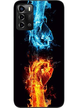 Силиконовый чехол для zte blade a72 с картинкой сопротивление