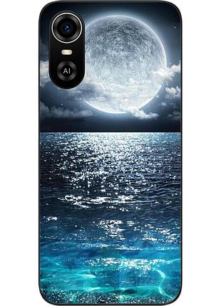 Чехол силиконовый для zte blade a31 plus с картинкой луна