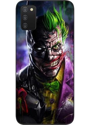 Силиконовый чехол для samsung a03s galaxy a037 с картинкой two face