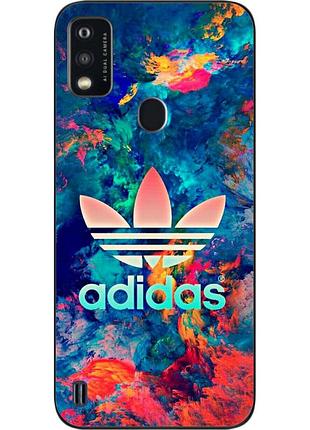 Силіконовий чохол для zte blade a51 з картинкою adidas