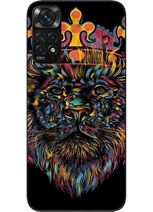 Силиконовый чехол для xiaomi redmi note 11 / note 11s с картинкой король лев