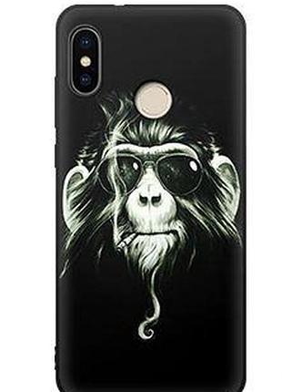 Оригінальний tpu чехол бампер з картинкою для xiaomi redmi note 5 мавпа