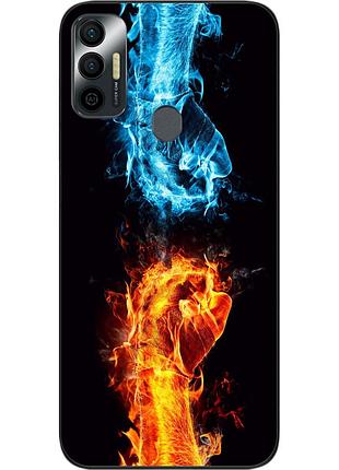 Силиконовый чехол для tecno spark 7 с картинкой сопротивление