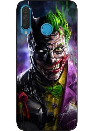 Силіконовий чохол для huawei p30 lite з картинкою two face