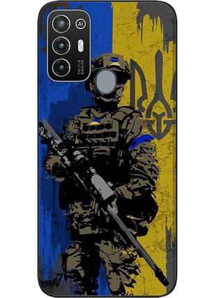 Силиконовый чехол для zte blade a52 с картинкой зсу