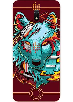 Силіконовий чохол з малюнком для xiaomi redmi 8a вовк