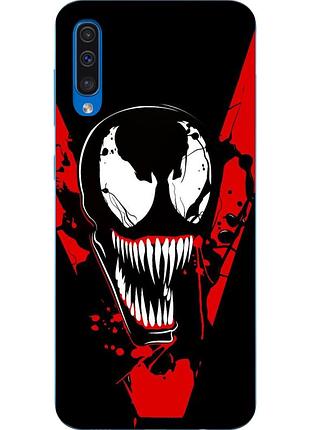 Силіконовий чохол бампер для samsung galaxy a50 2019 a505f з картинкою веном