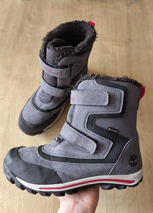 Фирменные подростковые ботинки  timberland, оригинал, р.39.