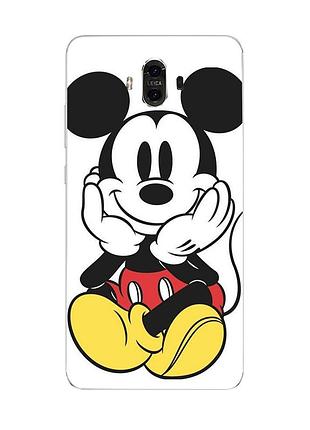 Бампер силиконовый чехол tpu с картинкой для huawei mate 10 микки маус