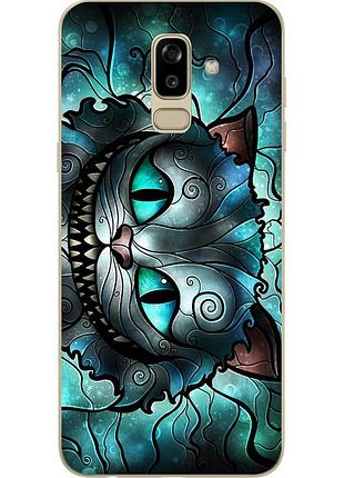 Чохол бампер для samsung j810f galaxy j8 2018 з принтом чеширський