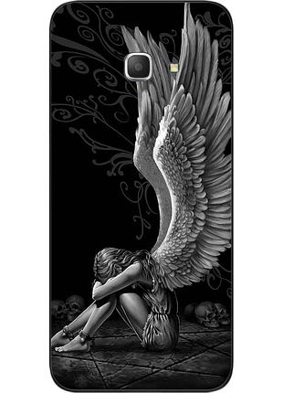 Силиконовый чехол бампер для samsung j5 prime galaxy g570 с картинкой ангел