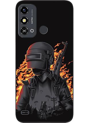 Силіконовий чохол для zte blade a53 з картинкою pubg