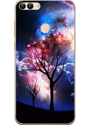 Силіконовий чохол для huawei p smart з картинкою дерево