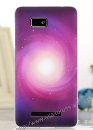 Силиконовый чехол накладка для htc desire 400 / one su t528w с картинкой галактика