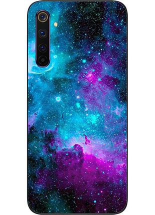 Чехол силиконовый для realme 6 с картинкой космос