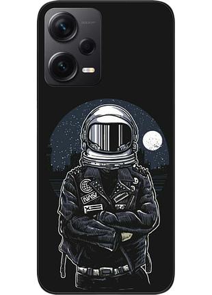 Силиконовый чехол бампер для xiaomi redmi note 12 pro plus 5g с картинкой космонавт и луна