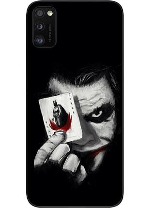 Силиконовый чехол для samsung a41 galaxy a415f с картинкой джокер с картой