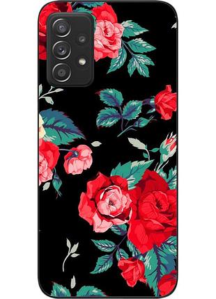 Силіконовий чохол бампер для samsung a52 galaxy a525f з картинкою троянди