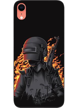 Бампер силіконовий чохол для iphone xr з картинкою pubg