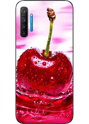 Силіконовий чохол для realme x2 з картинкою вишня