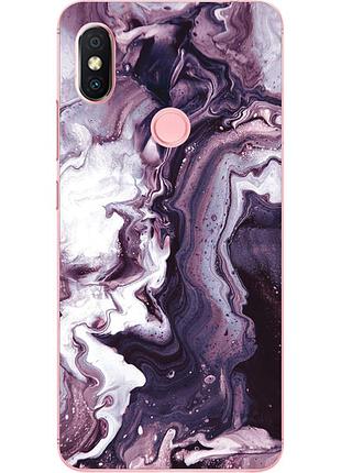 Силіконовий чохол з малюнком для xiaomi redmi s2 марбл