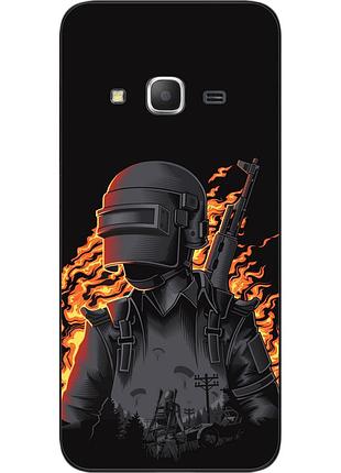 Бампер силиконовый чехол для samsung j3 2016 galaxy j320 с картинкой pubg