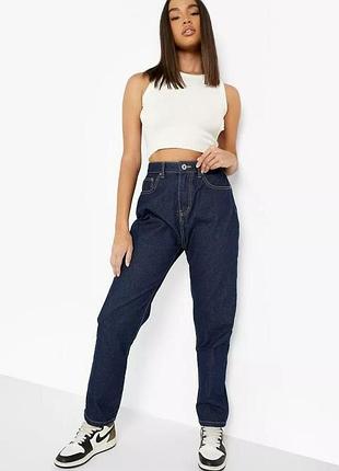 Новые джинсы мом boohoo с высокой посадкой