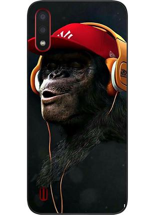 Оригінальний чохол для samsung a01 galaxy a015f з картинкою шимпанзе