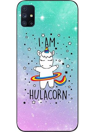 Силіконовий чохол для samsung m51 galaxy m515f з картинкою єдиноріг